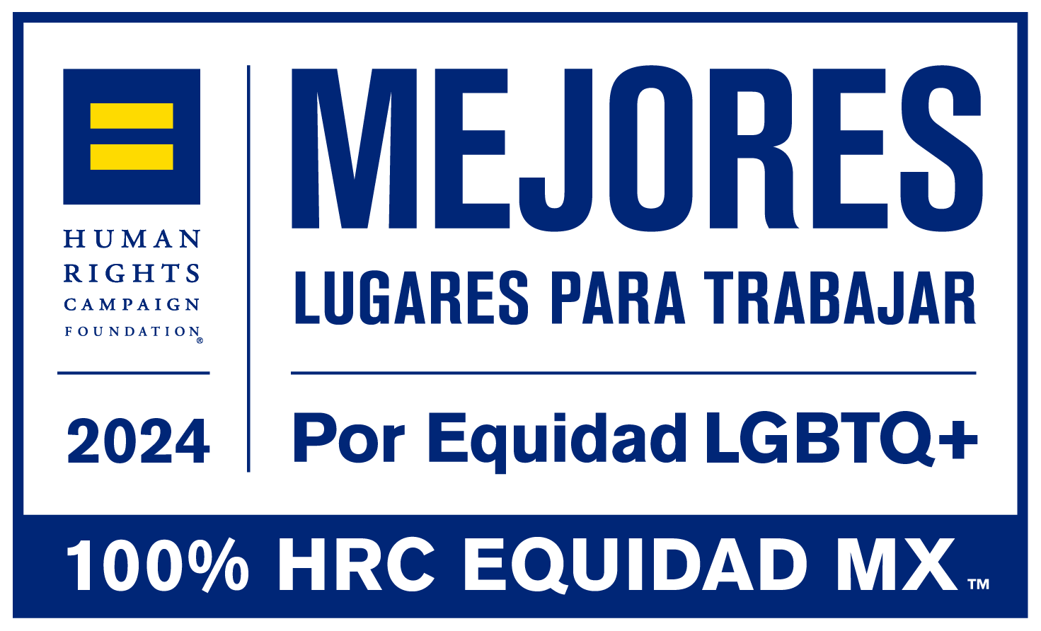 4 años – México logró 100 perfecto en el Índice de Equidad de HRC