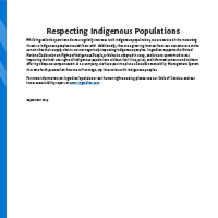 Respecting Indigenous Populations