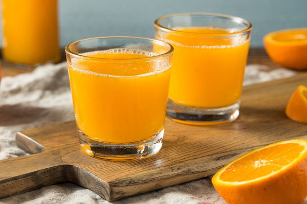 Fresh Squeeze Orange Juice in a Glass