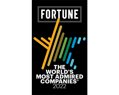 13 Years - Fortune Magazine World's Most Admired Companies List   