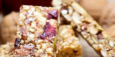 Fiber-enriched Cereal bars with fruit