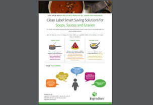 Save money factsheet - soups, sauces and gravies,