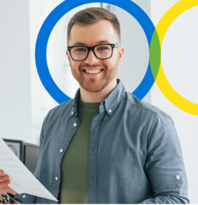 A person smiling at camera AI-generated content may be incorrect.